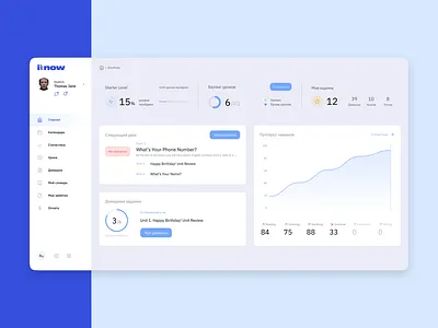 Online school paltform concept design admin panel concept courses dashboad desktop app education enterprise interaction interface language course lessons light online school responsive ui user cabinet user experience user interface design ux web platform