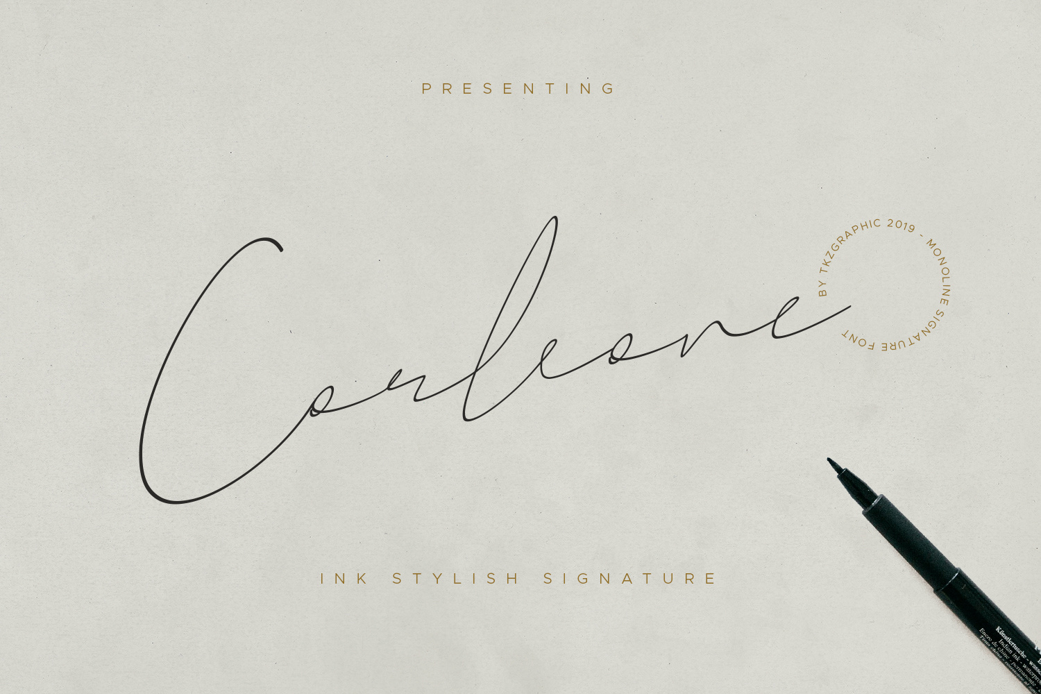 Corleone - Signature Font elegant handwriting handwritten logofont logotype luxury professional script signature signature font signatures typography