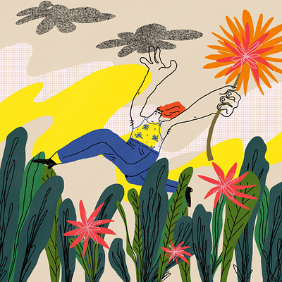 Flower Power advertising illustration brand illustration children illustration design editorial illustration illustration procreate vector