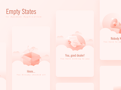 Empty States box broadcast bug cloud dollar empty empty state empty states illstration illustrator megaphone money paper sound sun voise volume