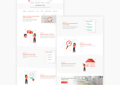 How It Works Page app clean design home howitworks illustration ui website