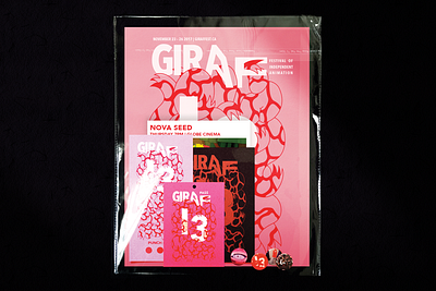 GIRAF 13 Pack animation booklet brand branding design festival graphic design logo package