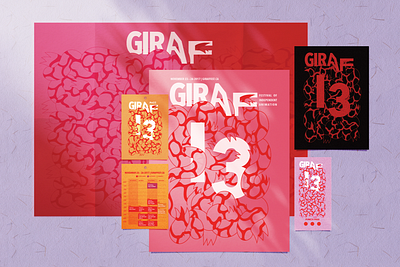 GIRAF Spread animation booklet brand branding design festival graphic design guides logo passes posters schedules stationary tickets