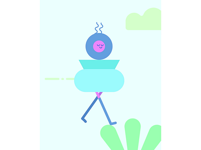 Playfitt mascot after effects animation animation 2d balance character character animation character design flat mascot motion motion design motion graphics sport vector walking cycle wellness workout
