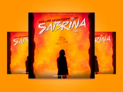 Sabrina's fan poster chilling adventures of sabrina design fan art fan poster illustrator netiflix photoshop poster sabrina serie