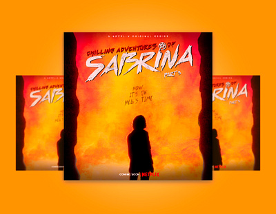 Sabrina's fan poster chilling adventures of sabrina design fan art fan poster illustrator netiflix photoshop poster sabrina serie