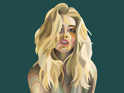 Portrait of a young woman in colors art artwork character colors design design art illustration lines portrait portrait art portrait illustration portrait painting procreate procreateapp stylization woman woman portrait