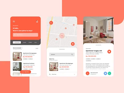 Property Search App apartment app design flat home minimalism mobile mobile app mobile ui ui ui ux ui design ux ux design