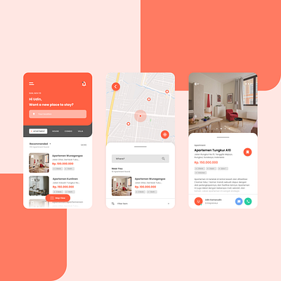 Property Search App apartment app design flat home minimalism mobile mobile app mobile ui ui ui ux ui design ux ux design