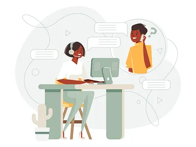 Call Center Help call center clean concept contact design firstshot flat flat illustration illustration landing page landing pages smartphone telephone ui uidesign uiux vector vector illustration web web template