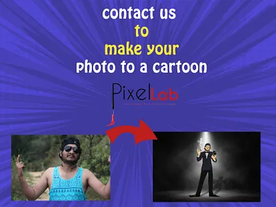 Photo to cartoon advertising cartoon portrait cartooning comic art design flat illustration vector