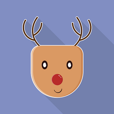 Reindeer christmas flat graphic design illustraion reindeer