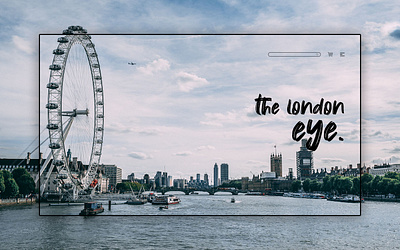 Day 274: The London Eye. clean design graphic design graphicdesign illustration interface landing page landingpage minimal uidesign web design