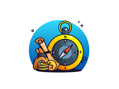 Searching a Treasure Hunt 💰💰 coin design flat design gradient hunt icon illustration pirate pirates search stopwatch treasure treasure hunt ui vector web