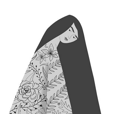 Inktober 2019 - Ornament 2d adobephotoshop cartoon cg cute digital drawing girl illustration inktober inktober2019 portreit