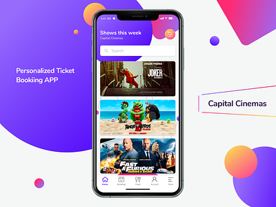 Capital Cinemas app booking app design ios mobile mobile app mobile app design mobile apps ui ui design ux design ux ui design