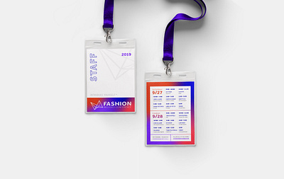 Fashion Recoded Conference badge badge design branding conference conference design design event design fashion logo schedule