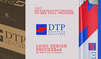 DTP Shipping Solutions Logo design branding clean design flat icon illustration logo logodesign minimal vector