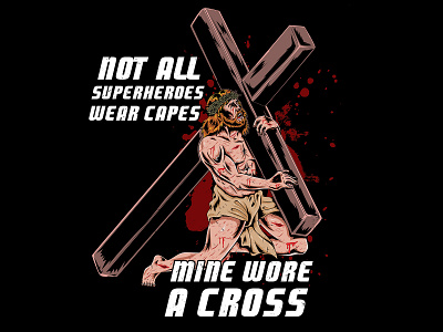 Wore A Cross design illustration vector