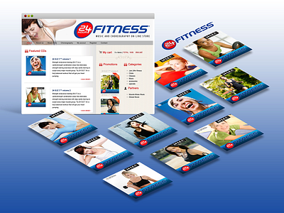 24hr Fitness Website and CDs design web