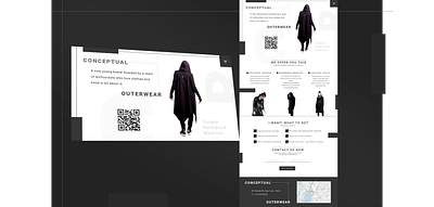 The landing page of the store concept clothes (DailyUI 03) dailyui dailyui 03 design figma ui web