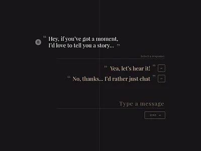 Chat Message Concept design typography ui web