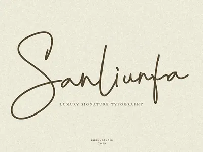 Sanliurfa Luxury Signature Font branding font font design hand lettering handwriting handwritten logo modern signature typography
