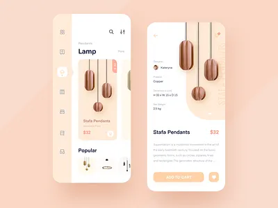 Shopping interface for household items logo mobile ui 应用 插图 移动