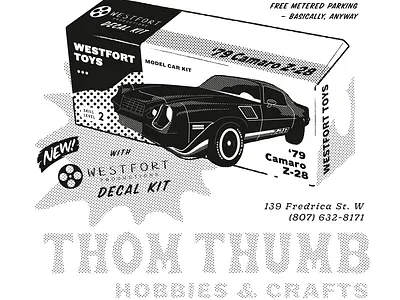 Westfort Productions camaro cars illustration shirt tshirt vector
