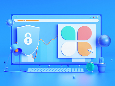 dribbble30 banner c4d graphic