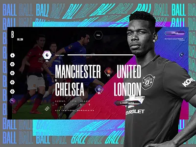 Ball.com branding creative design football gradient graphic livescores scores service site typography ui ux web web design webdesign website
