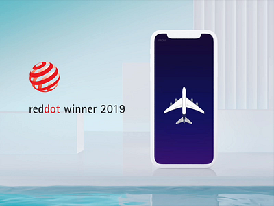 Red dot award winner UI 3d ae aep airbus animation germany home home screen ios iphone mockup motion reddot ui ui design winner winners