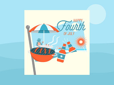 Fourth of July Illustration design designer fourth of july illustration illustrator vector