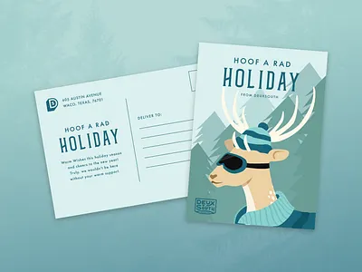 DS Hoof a rad holiday design designer illustration illustrator vector