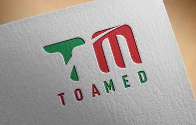 TOAMED Logo Design book covers branding business card graphic design logo notebook pad