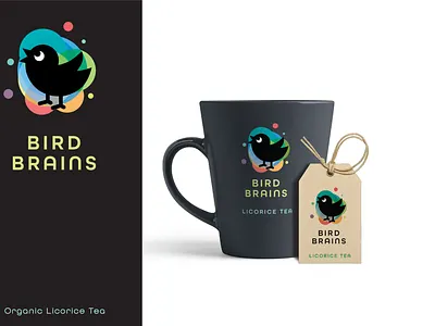 Bird Brains Licorice Tea Logo branding design identity illustration illustrator logo minimal vector