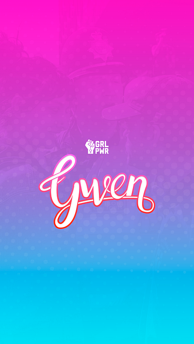 Gwen - Lettering details font gradient illustration letter lettering letters type typography words