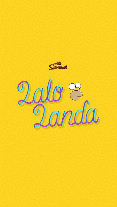 Lalo Landa - The Simpsons - Lettering details font gradient illustration letter lettering letters simpsons type typography words