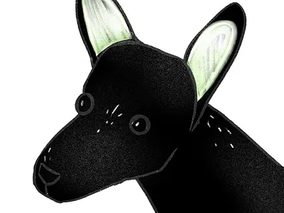 Black dog dogs procreate