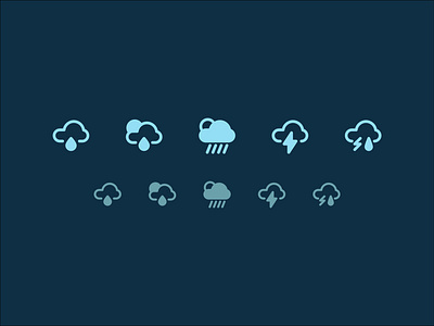 Weather icons glyph design glyph icon icon icon a day icon app icon design icon set illustration