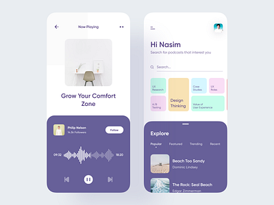 Podcast Mobile App booking app books chat app designer food app health app ios app live magazine app mobile app player podcast podcasting podcasts product search social app streaming app travel app webapp