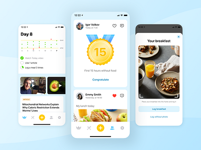 Fasting Mobile App app diet fasting health healthy food ios longevity mobile mobile app mobile app design mobile ui ui ui ux uidesign uiux