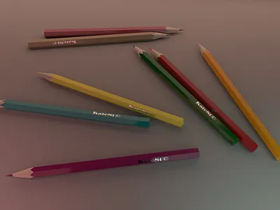 Pencils 3d 3d art 3d artist art artist design modeling pencil pencils