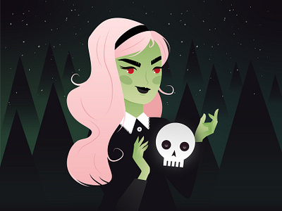 Green Lady character design digital art digital painting illustration illustration art illustrator