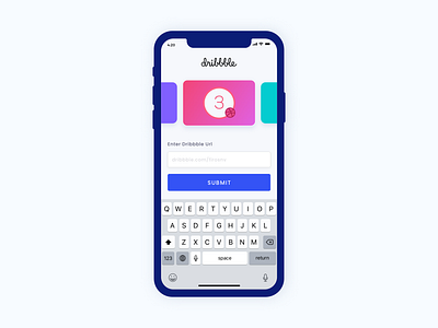 3 Dribbble Invite app behance branding colors design dribbble dribbble invite interface invite minimal ui ux