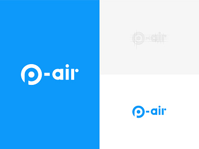 P-air logo app branding design graphic icon identity logo logo design logotype typography vector