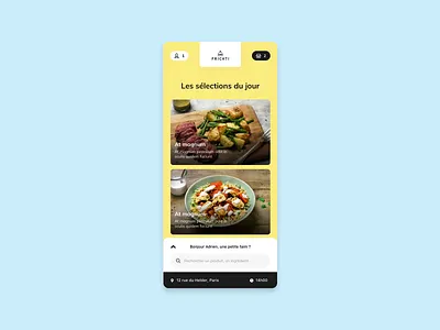 Frichti app animation animation app design flinto marketplace sketch ui