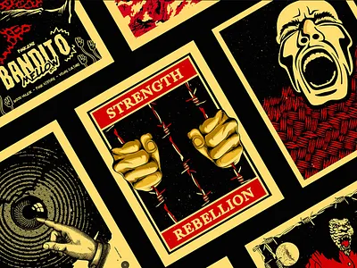 Poster Collection for Mellow Society - Visual Art Project graphic design