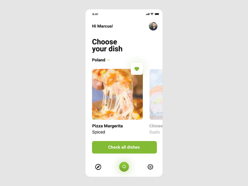 Food App Animation animate animated gif animation app clean creative design principle ui ux