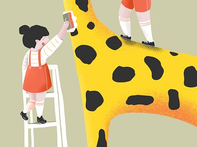 Giraffe children children book illustration children illustration childrens book digital digital drawing giraffe illustraion savannah